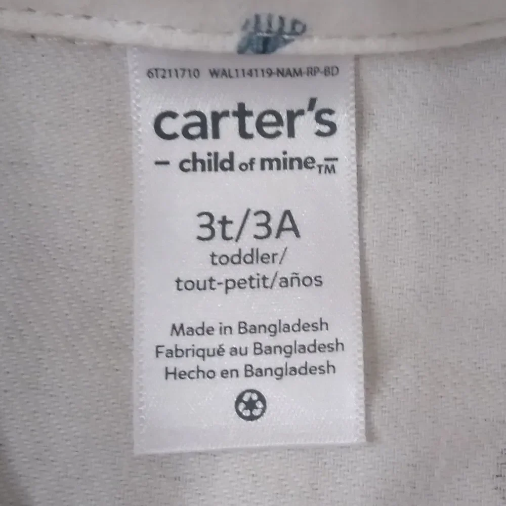 Carters Outfit Boy Sz 18m Jeans Shirt Airplanes Easter Warm Festival Spring 2pc